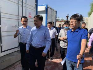 河北省生态环境厅厅长高建民组织参观考察拼搏手机版（中国）环保污水分散源治理项目运行情况